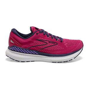 Brooks Glycerin GTS 19 Road Running Shoes - Womens, Red/Purple/White | IE-ELB539287